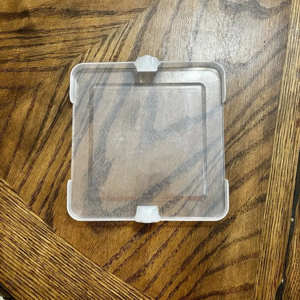 Temptations by Tara Plastic Replacement LID ONLY for Square Dish 6.5” Old World